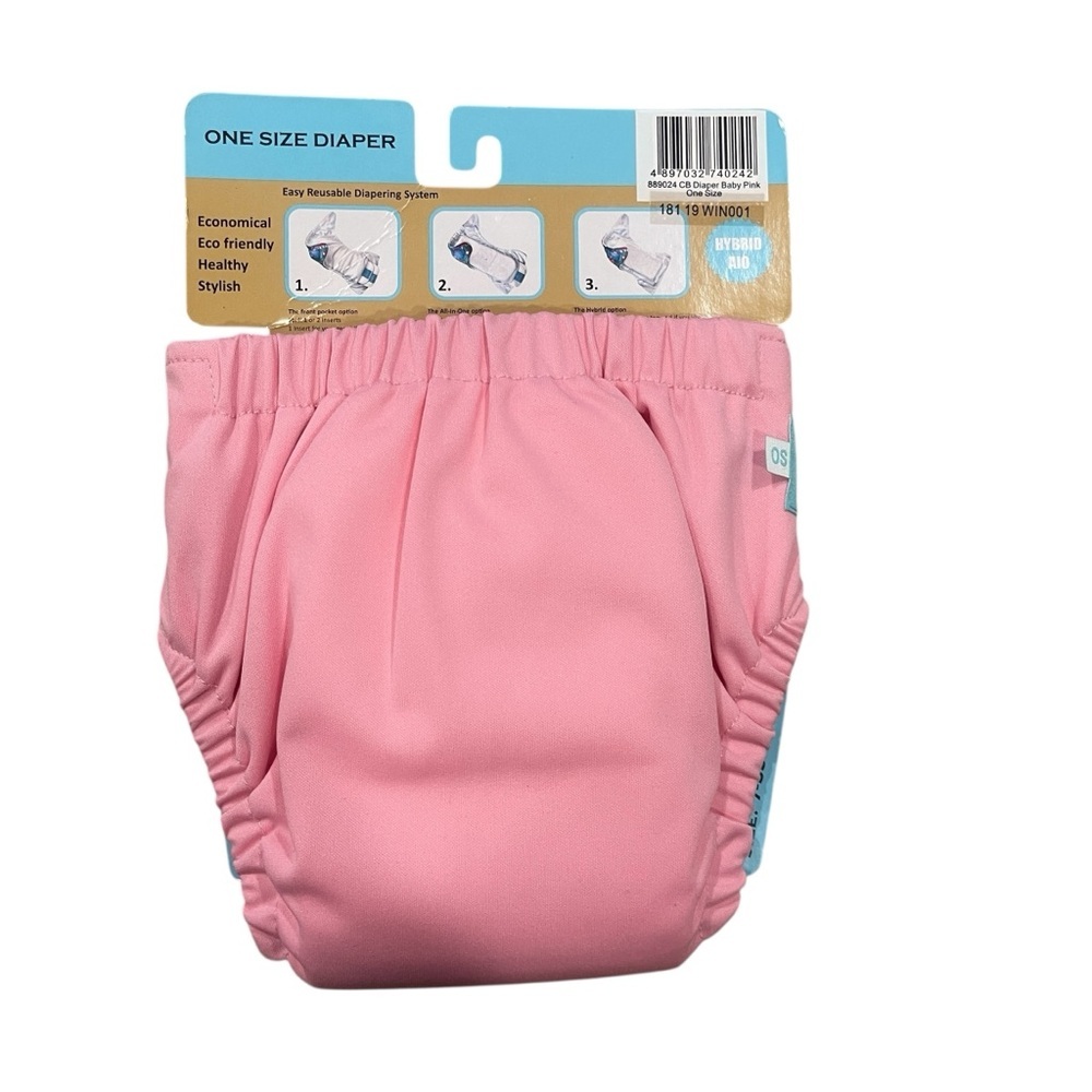 Charlie Banana Baby Washable Reusable Cloth
Diapers Pink One Size Diaper 7-35lbs